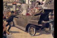 28 juni 1914 - de aanslag op Kroonprins Frans Ferdinand van Oostenrijk en zijn vrouw Sophie (Bron: internet)